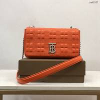 Burberry專門店新款羊皮小號TB蘿拉包 巴寶莉絎縫品牌格紋鏈條單肩挎背女包 yxb1537