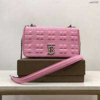 Burberry專門店新款羊皮小號TB蘿拉包 巴寶莉絎縫品牌格紋鏈條單肩挎背女包 yxb1538