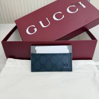Gucci專櫃經典老花卡包卡夾 古馳Supreme男士證件夾 768248  gc1013