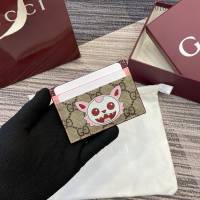 Gucci專櫃經典老花超薄名片夾 古馳Besties卡通女士卡包 855373  gc1016
