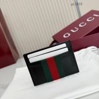 Gucci專櫃2026新款男士名片夾 古馳春夏系列織帶卡夾 867277  gc1018