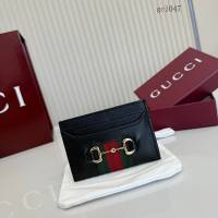 Gucci專櫃2026新款馬銜扣卡夾名片夾 古馳織帶男女卡包 867122  gc1047