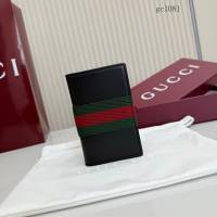 Gucci專櫃2026新款雙G印花對折錢夾 古馳經典織帶雙折男士錢包護照夾 867346  gc1081