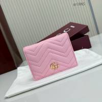 Gucci專櫃2026新款按扣對折拉鏈錢包 古馳Marmont系列翻蓋女士錢夾卡包 466492  gc1085