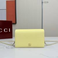 Gucci專櫃2026新款女士全皮單肩斜挎包 古馳Marmont系列翻蓋鏈條包單肩包 497985  gc1219