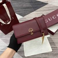 Gucci專櫃大號半馬銜扣翻蓋單肩斜挎包 古馳Softbit系列肩背包鏈條包 837373  gc1232