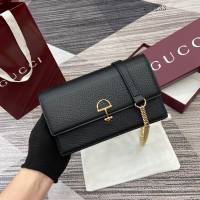 Gucci專櫃大號半馬銜扣翻蓋單肩斜挎包 古馳Softbit系列肩背包鏈條包 837373  gc1233