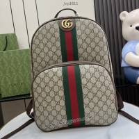 gucci專櫃2024春夏男士系列雙肩包手袋 古馳Ophidia系列GG背包 jcp1611