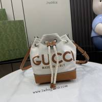 gucci專櫃2024早春系列帆布手提袋 古馳飾Gucci印花迷你肩背包 jcp1614