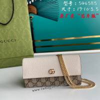 gucci專櫃2024新款woc手袋 古馳原廠皮鏈條單肩斜挎女包 jcp1969