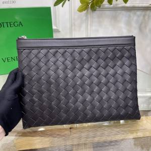 Bottega veneta高端男包 98081 寶緹嘉頂級胎牛皮手包 BV經典款編織男士手拿包  gxz1190