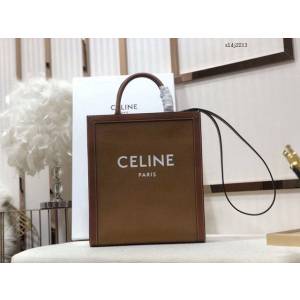 Celine專櫃2023新款單肩斜挎手拎托特包 192082 賽琳CABAS小號購物袋 sldj2213
