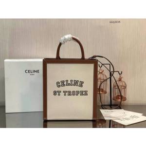 Celine專櫃2023新款單肩斜挎手拎托特包 192082 賽琳CABAS小號購物袋 sldj2215