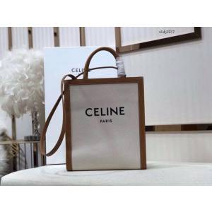 Celine專櫃2023新款單肩斜挎手拎托特包 192082 賽琳CABAS小號購物袋 sldj2217