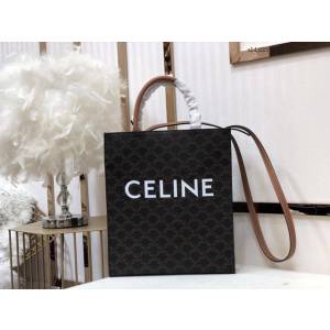 Celine專櫃2023新款手提托特包 191542 賽琳CABAS TRIOMPHE帆布小號豎款手袋 sldj2219