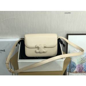 Celine專櫃2023新款CUIR TRIOMPHE TEEN小號凱旋門女包 188423大 賽琳全皮肩背包 sldj2281