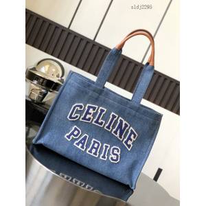 Celine專櫃2023新款牛仔藍Tote Cacbs牛仔藍托特包 賽琳丹尼藍大購物袋 sldj2295