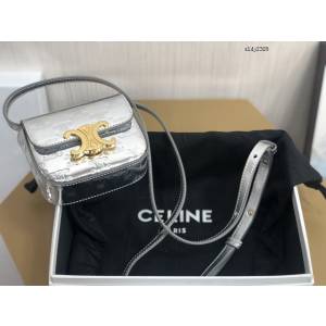 Celine專櫃2023新款全皮肩背女包 10513 賽琳凱旋門迷你挎包 sldj2328