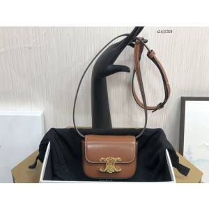 Celine專櫃2023新款全皮肩背女包 10513 賽琳凱旋門迷你挎包 sldj2329