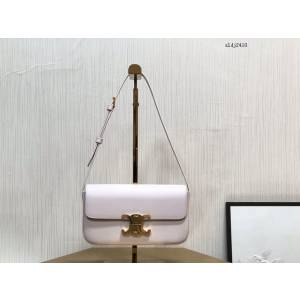 Celine專櫃2023新款Triomphe Shoulder Bag 194143 賽琳最新款凱旋門腋下包 sldj2410