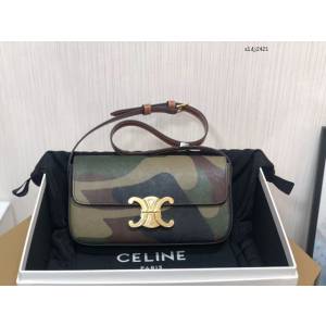 Celine專櫃2023新款Triomphe Shoulder Bag 194143 賽琳最新款凱旋門腋下包 sldj2421