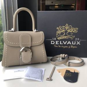 Delvaux經典款系列brillant德爾沃專櫃togo皮手縫蠟線小號手提肩背女包 bxs1040