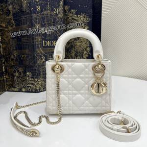 Dior专柜新款Lady女包迪奥高仿原单公主白金Classic Lady戴妃包三格手提女包 djfk1424