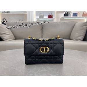 Dior专柜新款迪奥高仿原单黑色链条手袋小号斜挎女包 djfk1466