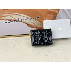 Dior专柜新款钱包迪奥高仿原单lady牛皮零钱包卡包 djfk1585