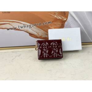 Dior专柜新款钱包迪奥高仿原单lady牛皮零钱包卡包 djfk1589