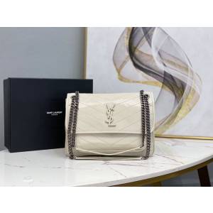 YSL专柜款女包 聖羅蘭經典款niki油蠟皮包包 YSL肩背斜挎包 498894  jjh1031