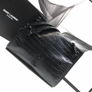 YSL专柜款女包 聖羅蘭經典款爆裂紋羊皮聖羅蘭印花手提包 YSL折疊購物袋手袋  jjh1036