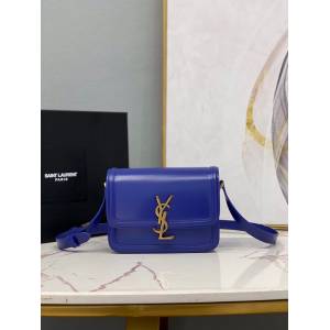 YSL专柜款女包 聖羅蘭經典款MONOGRAM金屬旋扣大號郵差包 YSL肩背斜挎包 634305  jjh1076