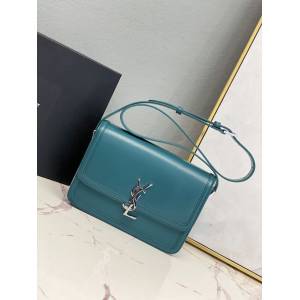YSL专柜款女包 聖羅蘭經典款MONOGRAM金屬旋扣大號郵差包 YSL肩背斜挎包 634305  jjh1079