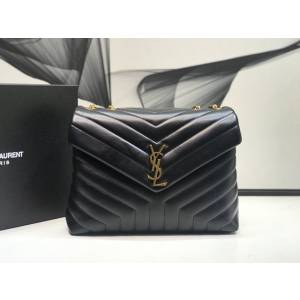 YSL专柜款女包 聖羅蘭經典款LouLou Y大號形挎包 YSL肩背斜挎包 459749  jjh1195