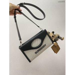 Burberry專門店新款拉鏈托特包 巴寶莉單肩斜背斜挎女包 yxb1076