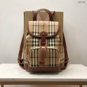 Burberry專門店新款中古馬仔料雙肩背包 巴寶莉女款後背包 yxb1141