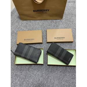 Burberry專門店新款男士長款西裝夾 巴寶莉長款對折錢包 yxb1278