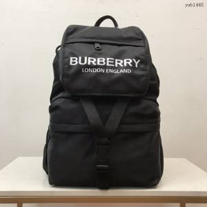 Burberry專門店新款實用型雙肩包 巴寶莉Vintage復古格紋尼龍男士雙肩包 yxb1448