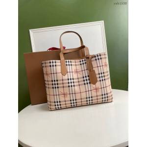 Burberry專門店新款雙面購物袋 巴寶莉功能型購物袋手提女包 yxb1530