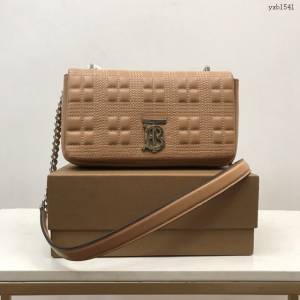 Burberry專門店新款羊皮小號TB蘿拉包 巴寶莉絎縫品牌格紋鏈條單肩挎背女包 yxb1541