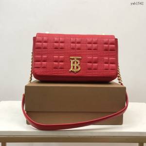 Burberry專門店新款羊皮小號TB蘿拉包 巴寶莉絎縫品牌格紋鏈條單肩挎背女包 yxb1542