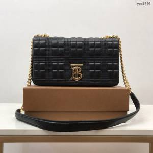 Burberry專門店新款羊皮小號TB蘿拉包 巴寶莉絎縫品牌格紋鏈條單肩挎背女包 yxb1546